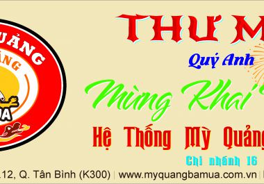 TƯNG BỪNG KHAI TRƯƠNG CHI NHÁNH 16 - MỲ QUẢNG BÀ MUA